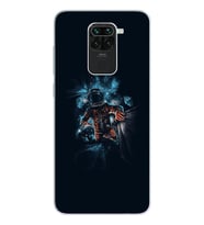 Uzay Boşluğu Tasarım Süper Şeffaf Silikon Telefon Kılıfı Xiomai Redmi Note 9