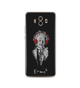 Einstein Tasarım Süper Şeffaf Silikon Telefon Kılıfı Huawei Mate 10 Pro 
