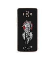 Einstein Tasarım Süper Şeffaf Silikon Telefon Kılıfı Huawei Mate 10 Pro 