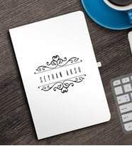 BK Gift Kişiye Özel İsimli Beyaz Defter - 9