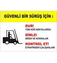 MIGNATIS - Güvenli Bir Sürüş İçin Levhası - Sac Malzeme 25x35cm