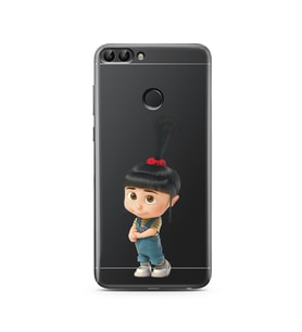 Agnes Tasarımlı Süper Şeffaf Silikon Telefon Kılıfı Huawei P Smart 