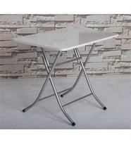 Katlanır Ahşap Mutfak ve Balkon Masası 60X90cm (Beyaz)
