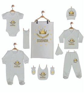 Pia Baby 10 Parça İsme Özel Hastane Çıkışı GL 1920