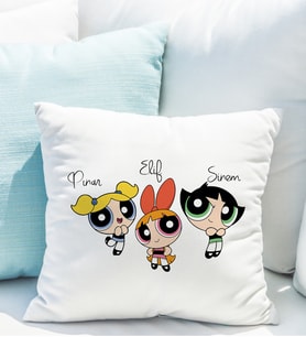 Powerpuff Girls Yastığı Kişiye Özel