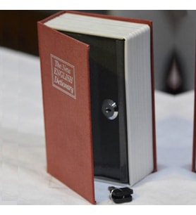 3D Kitap Şeklinde Gizli Kasa Kumbara (Karışık)