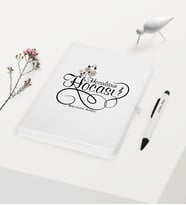 BK Gift Kişiye Özel Hocaların Hocası Temalı Beyaz Defter Kalem Hediye Seti - 3