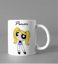 Powerpuff Girls Bubbles Kupası Kişiye Özel