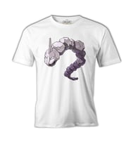 Pokemon - Onix Beyaz Erkek Tshirt