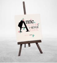 BK Gift Kişiye Özel Anne Demek Sevgi Demek Şovaleli Doğal Taş