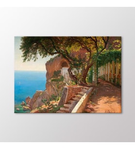 Arty Tablo Amalfi'den Görünüm Tablo (Karışık)