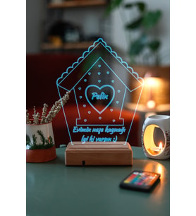 Sevgililer Günü Özel 3D Aşk Yuvası Masaüstü Led Lamba