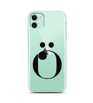 Iphone 11 Harf Tasarımlı Telefon Kılıfı Ö-Harfi 