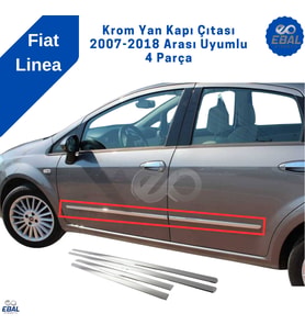 Fiat Linea Krom Yan Kapı Çıtası 4 Kapı 2007-2018 Arası P. Çelik