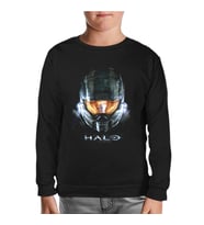 Halo Siyah Çocuk Sweatshirt