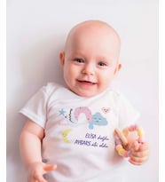 Pia Baby T2002-04 İsme Özel %100 Pamuk Bebek Çıtçıtlı Body