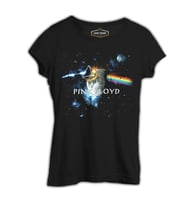 Pink Floyd - Above the Moon Siyah Kadın Tshirt