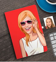 BK Gift Kişiye Özel Bayan Karikatürlü Defter-18