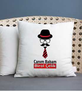 Kravat Tasarım İsme Özel Yastık