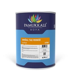 Pamukkale Doğal Taş Verniği Solvent Bazlı Şeffaf 0.75 Lt