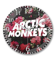 Arctic 2 Monkeys Duvar Saati Bombeli Gercek Cam