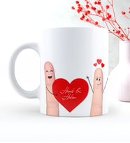 BK Gift Kişiye Özel Sevgililer Günü Temalı Beyaz Kupa Bardak - 4