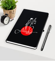 BK Gift Kişiye Özel Avukat Temalı Siyah Defter Kalem Seti - 11