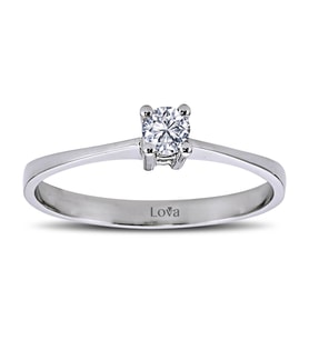 Lova G Renk 0,18 Karat Pırlanta Tektaş Yüzük - 1040038