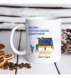 Bilişim Teknolojileri Öğretmeni Kupa Bardak