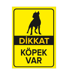MIGNATIS - Dikkat Köpek Var Dobermen Levhası - Sac Malzeme 50x70cm