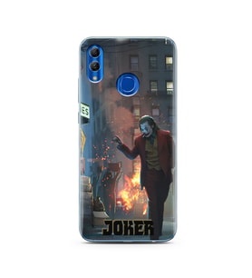 Joker Tasarımlı Süper Şeffaf Silikon Telefon Kılıfı Huawei Honor 10 Lite