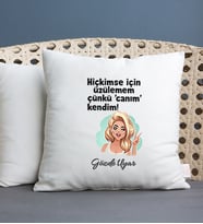Canım Kendim İsme Özel Saten Yastık