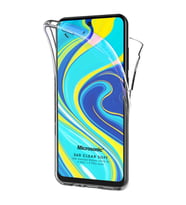 Microsonic Xiaomi Redmi Note 9S Kılıf 6 tarafı tam full koruma 360 Clear Soft Şeffaf