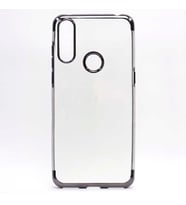 Alcatel 3X 2019 Kılıf Zore Dört Köşeli Lazer Silikon Kılıf (Siyah)