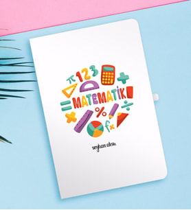 BK Gift Kişiye Özel Matematik Öğretmeni Beyaz Defter-13