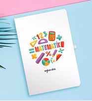 BK Gift Kişiye Özel Matematik Öğretmeni Beyaz Defter-13