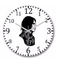 Snape Page 394  Duvar Saati Bombeli Gercek Cam