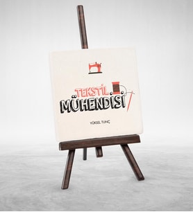 BK Gift Kişiye Özel Mesleki Tekstil Mühendisi Şovaleli Doğal Taş  2