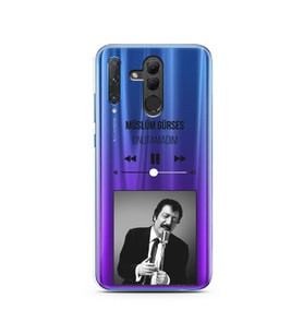 Müslüm Gürses Mp3 Tasarımlı Süper Şeffaf Silikon Telefon Kılıfı Huawei Honor 20 