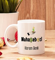Muhasebeciye Hediye Beyaz Kupa Bardak