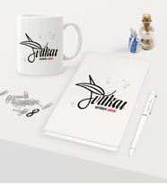 BK Gift Kişiye Özel Avukat Temalı Beyaz Defter Kalem Kupa Seti - 9 (Model 1)