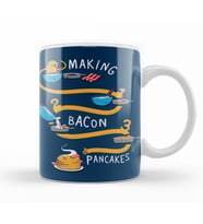 Adventure Time Bacon Pancakes      Kupa Bardak Porselen