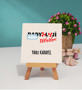 Radyoloji Teknikeri Dekoratif Taş Baskı