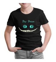 Alice in Wonderland - Cat Siyah Çocuk Tshirt