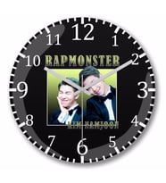 Namjoon Rapmonster  Duvar Saati Bombeli Gercek Cam