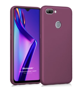 Microsonic Matte Silicone Oppo A12 Kılıf Mor
