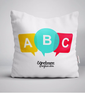 BK Gift Kişiye Özel Öğretmen Beyaz Yastık-4