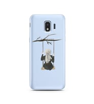 Salıncak Kız Tasarımlı Süper Şeffaf Silikon Telefon Kılıfı Samsung J2 Pro (2018)