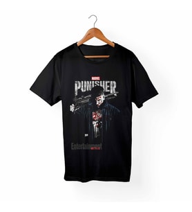 Punisher-Cezalandırıcı Çocuk Siyah Tişört