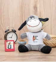 İyi Dostlar Biriktirdim Peluş Eşek ve Mini Fotoğraf Çerçevesi